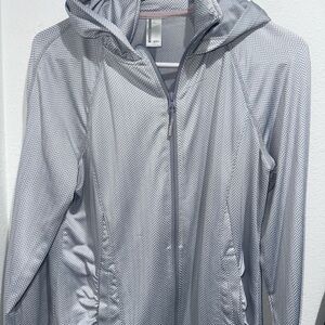 Mondetta Women's Silver Chevron Hooded Jacket